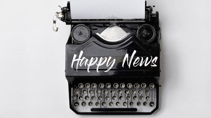 Typewriter Happy News